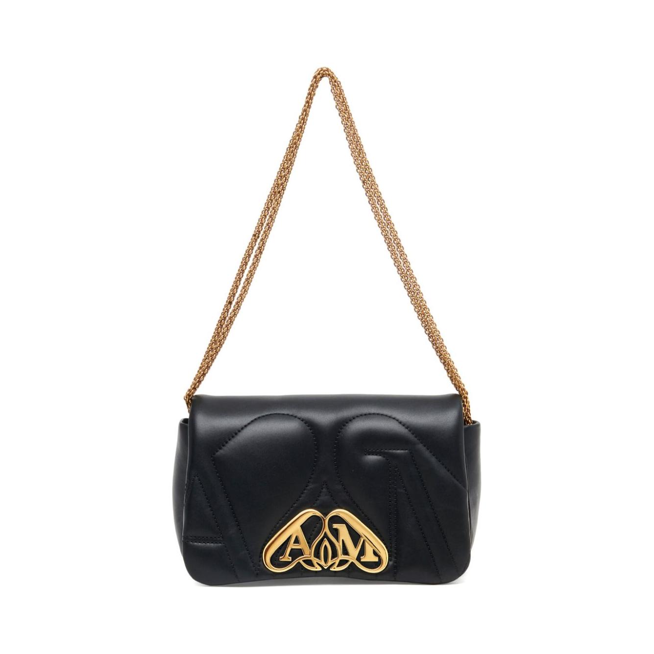 Alexander McQueen black lambskin smooth grain Shoulder Bag Shoulder Alexander Mcqueen