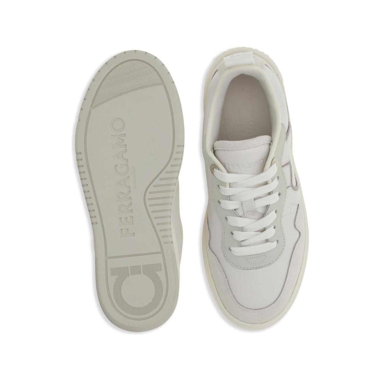 Ferragamo Sneakers Leather White Sneakers Ferragamo