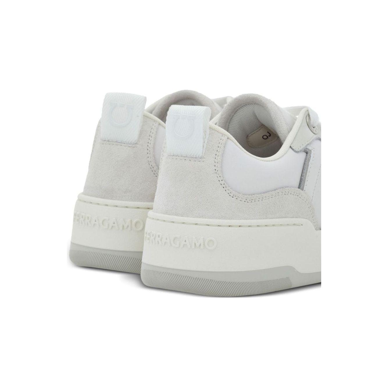 Ferragamo Sneakers Leather White Sneakers Ferragamo