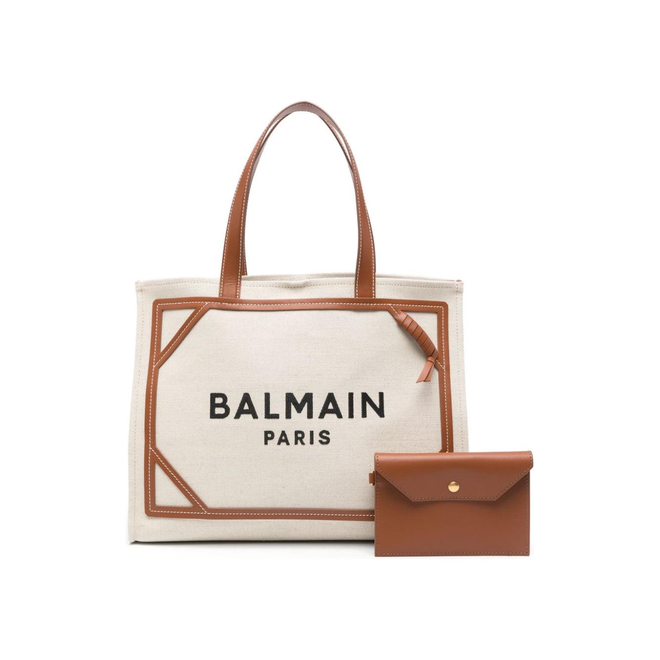 Balmain B-Army Tote Bag Beige Shopper Balmain