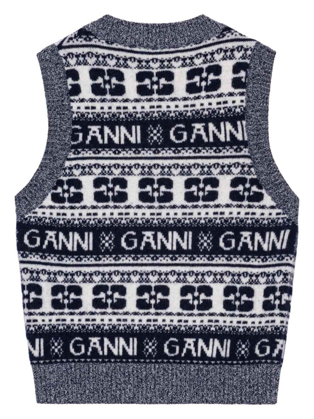 GANNI Sweaters Grey Topwear Ganni