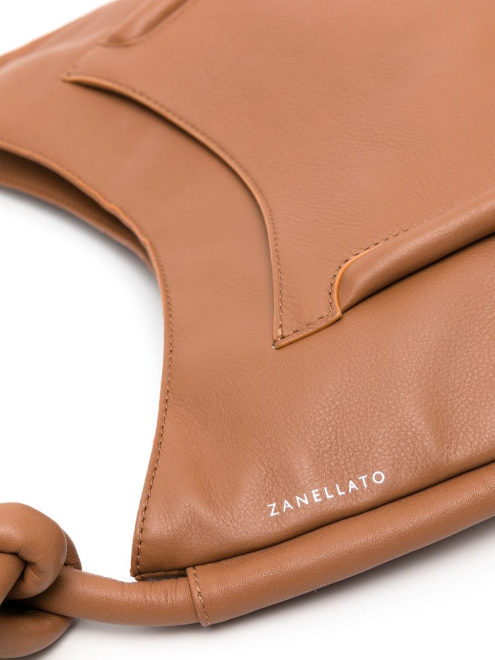 Zanellato brown calf leather grained Oversized Shoulder Bag Shoulder Zanellato