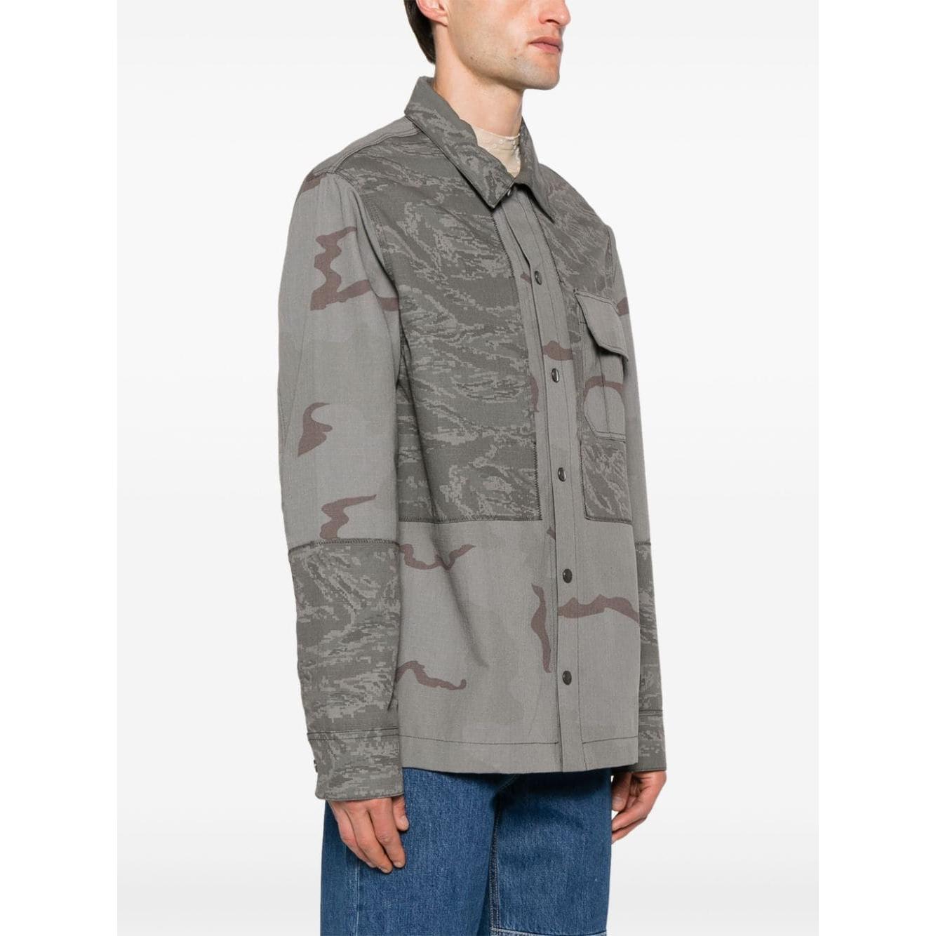 MARINE SERRE Coats Grey Jackets Marine Serre