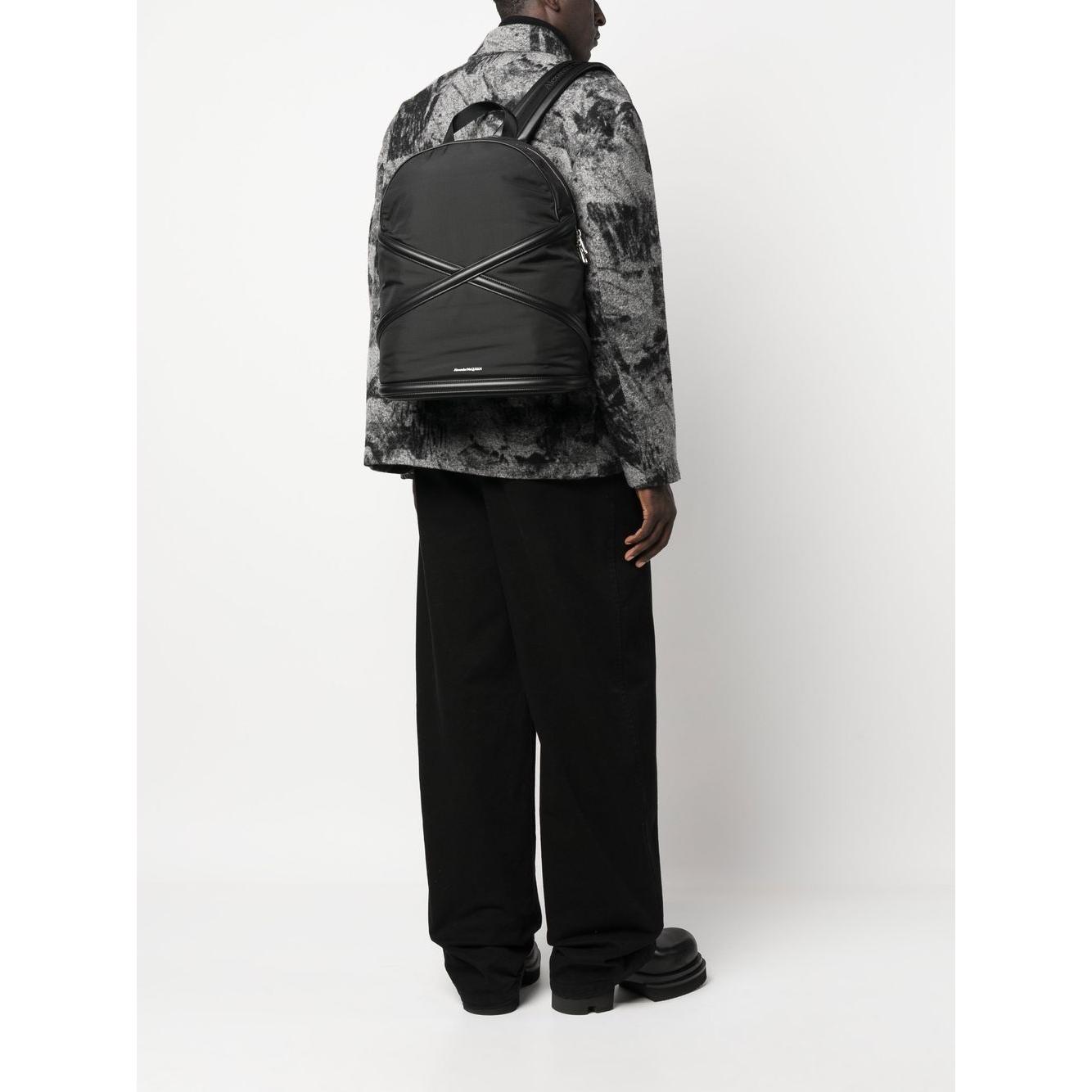 Alexander McQueen The Harness logo backpack Black Backpacks Alexander Mcqueen