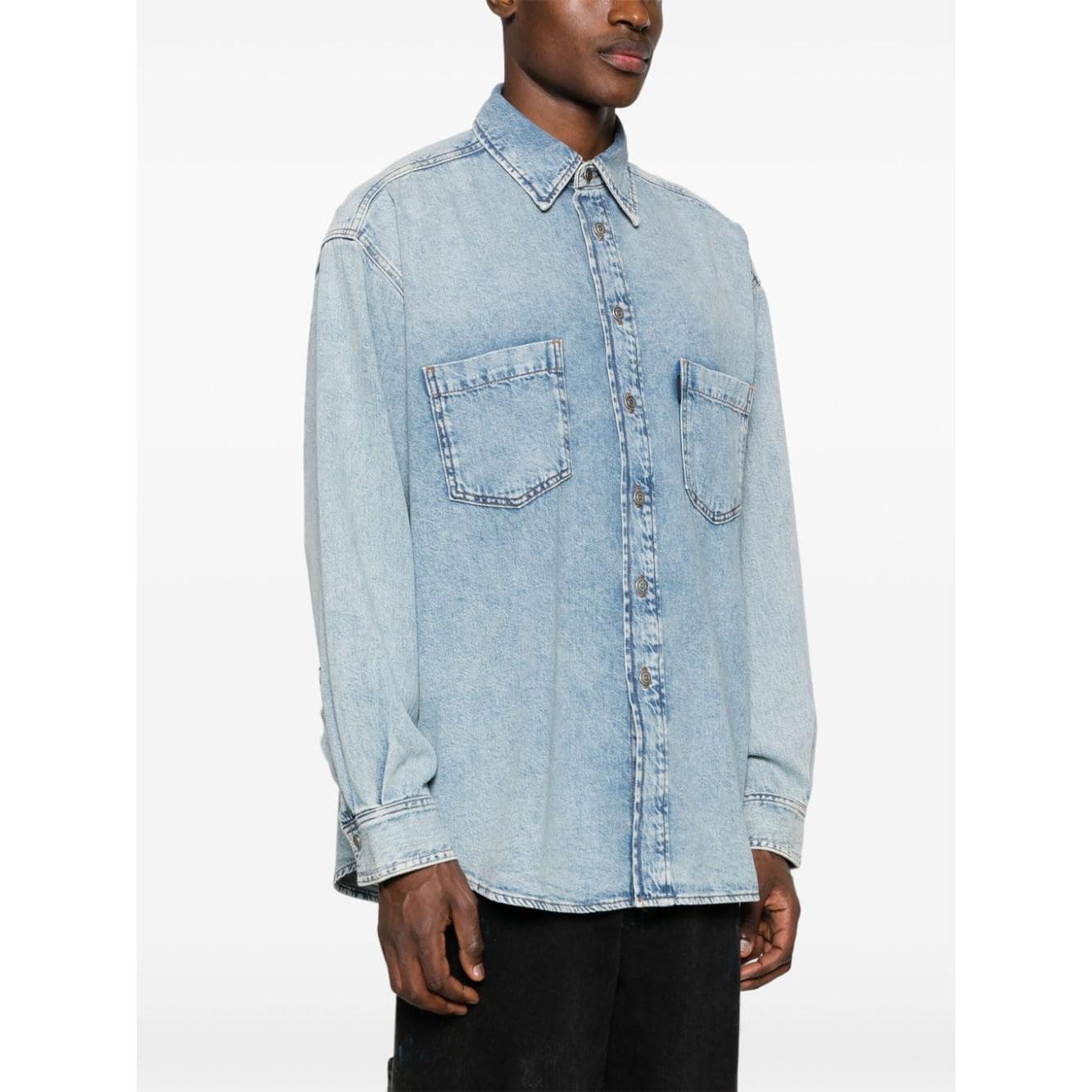 Haikure Cotton Washed Denim Shirts Shirts Haikure