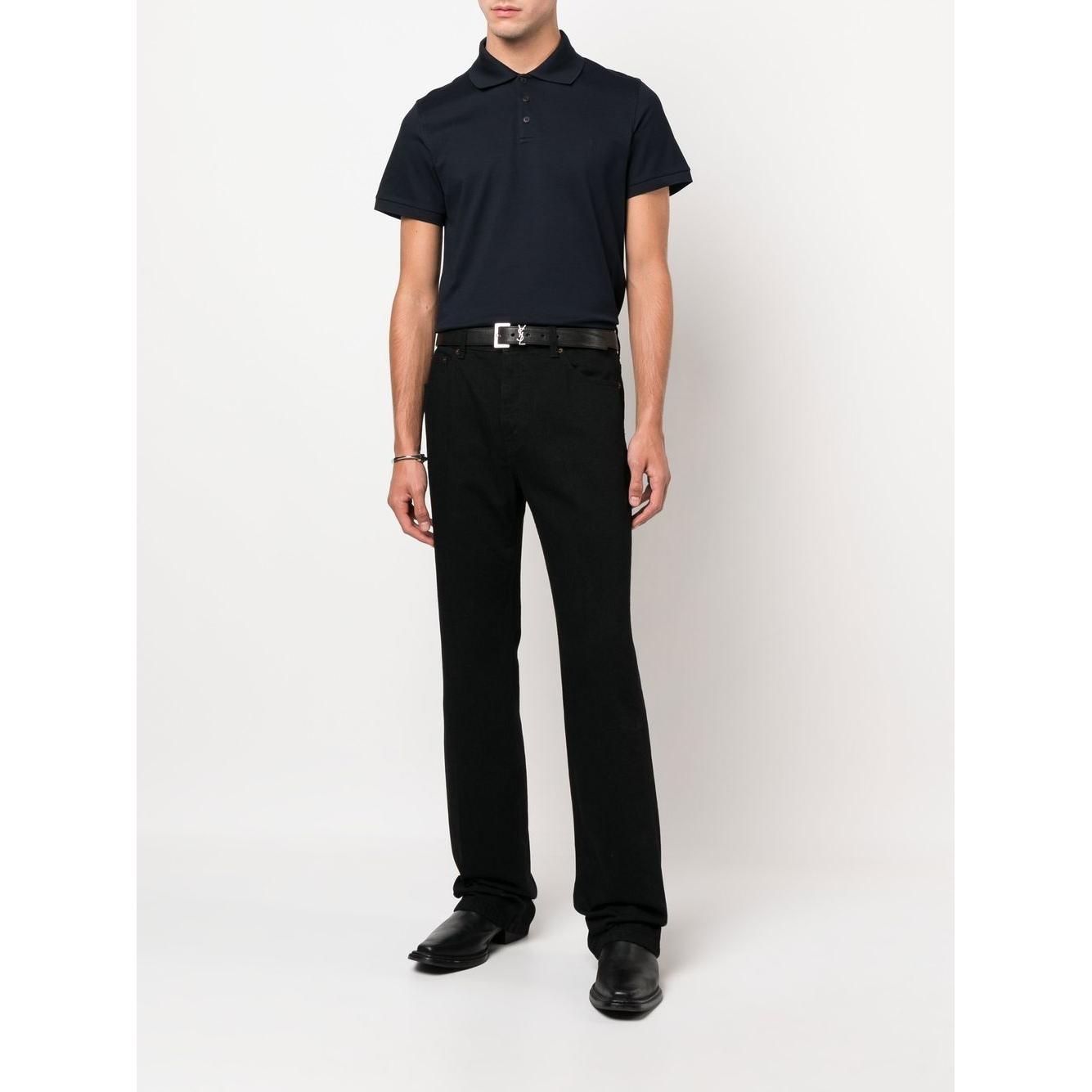 Saint Laurent  T-shirts and Polos Blue Topwear Saint Laurent