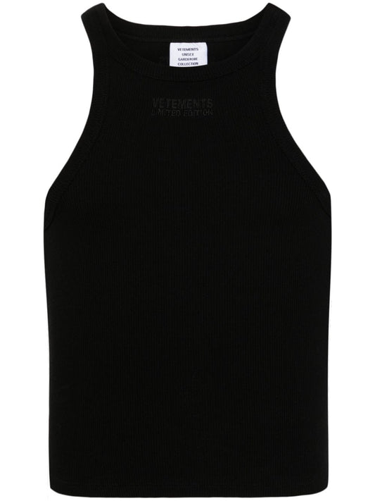 Vetements Top Black Topwear Vetements