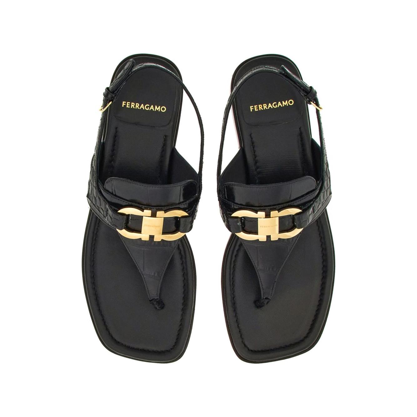 Ferragamo Sandals Black Sandals Ferragamo