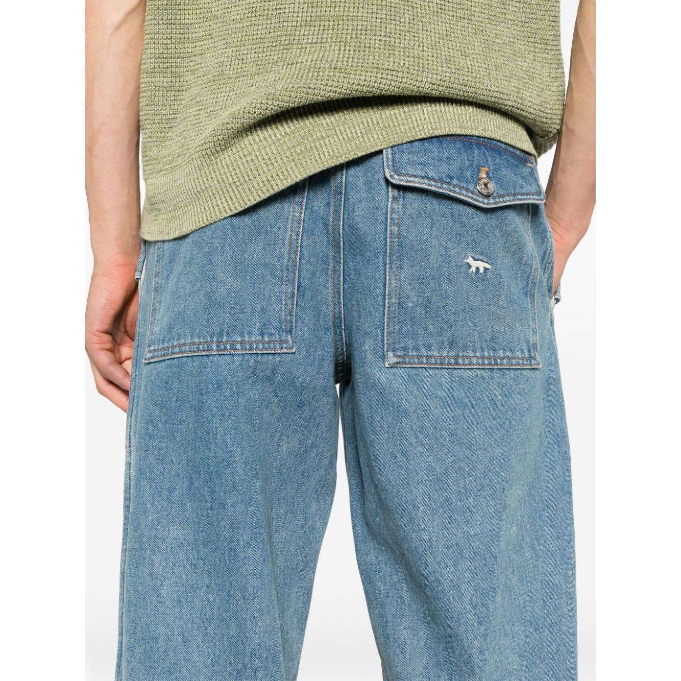 MAISON KITSUNE' Jeans Clear Blue Jeans Maison Kitsune