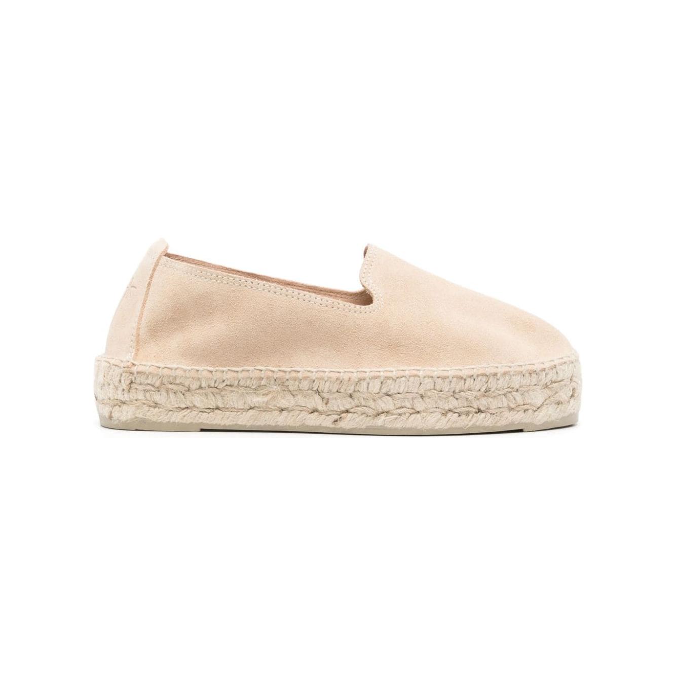 MANEBI Flat shoes Beige Espadrilles Manebi