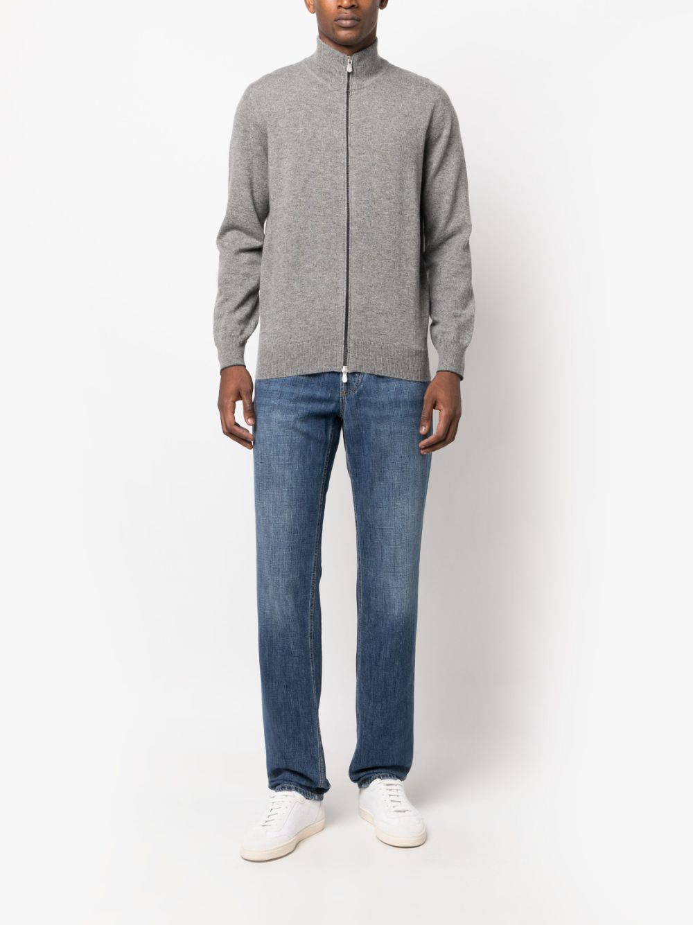 Brunello Cucinelli Sweaters Grey Topwear Brunello Cucinelli