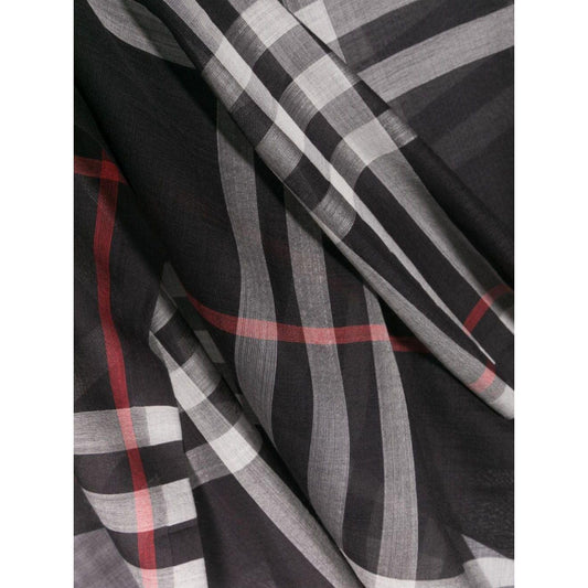 Burberry Scarf wool-silk blend check pattern Scarves Hats & Gloves Burberry