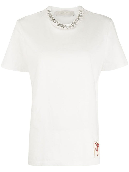 Golden Goose T-shirts and Polos White Topwear Golden Goose