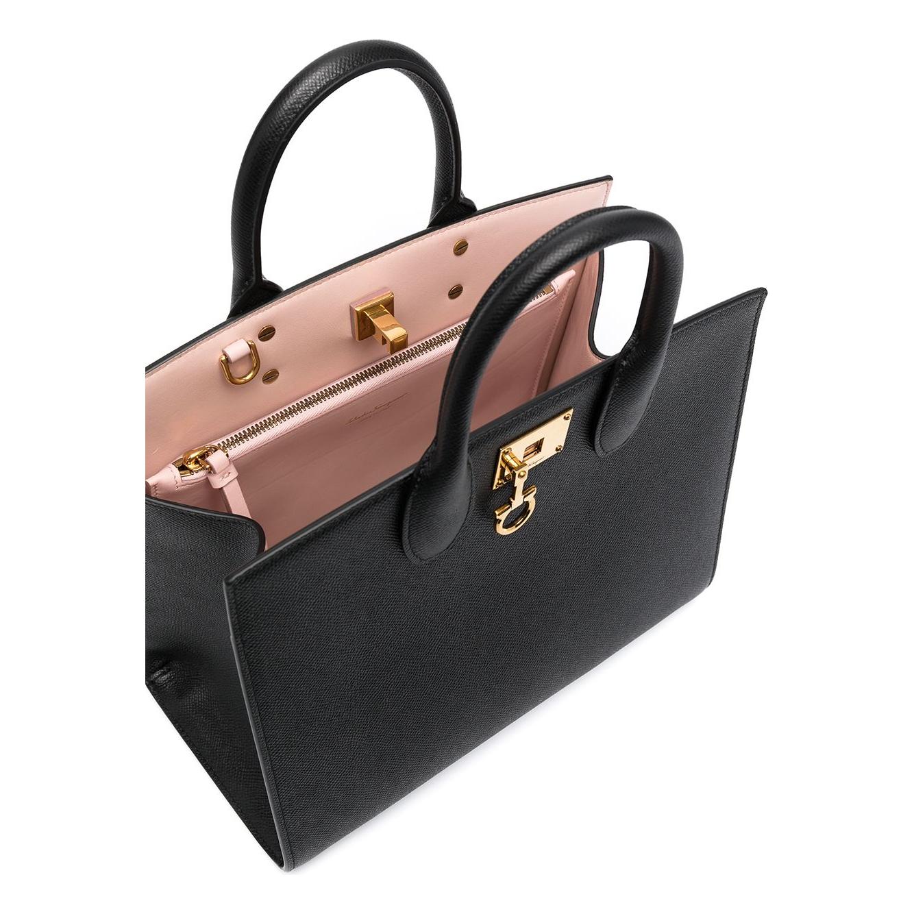 Ferragamo Studio Box Bag Black