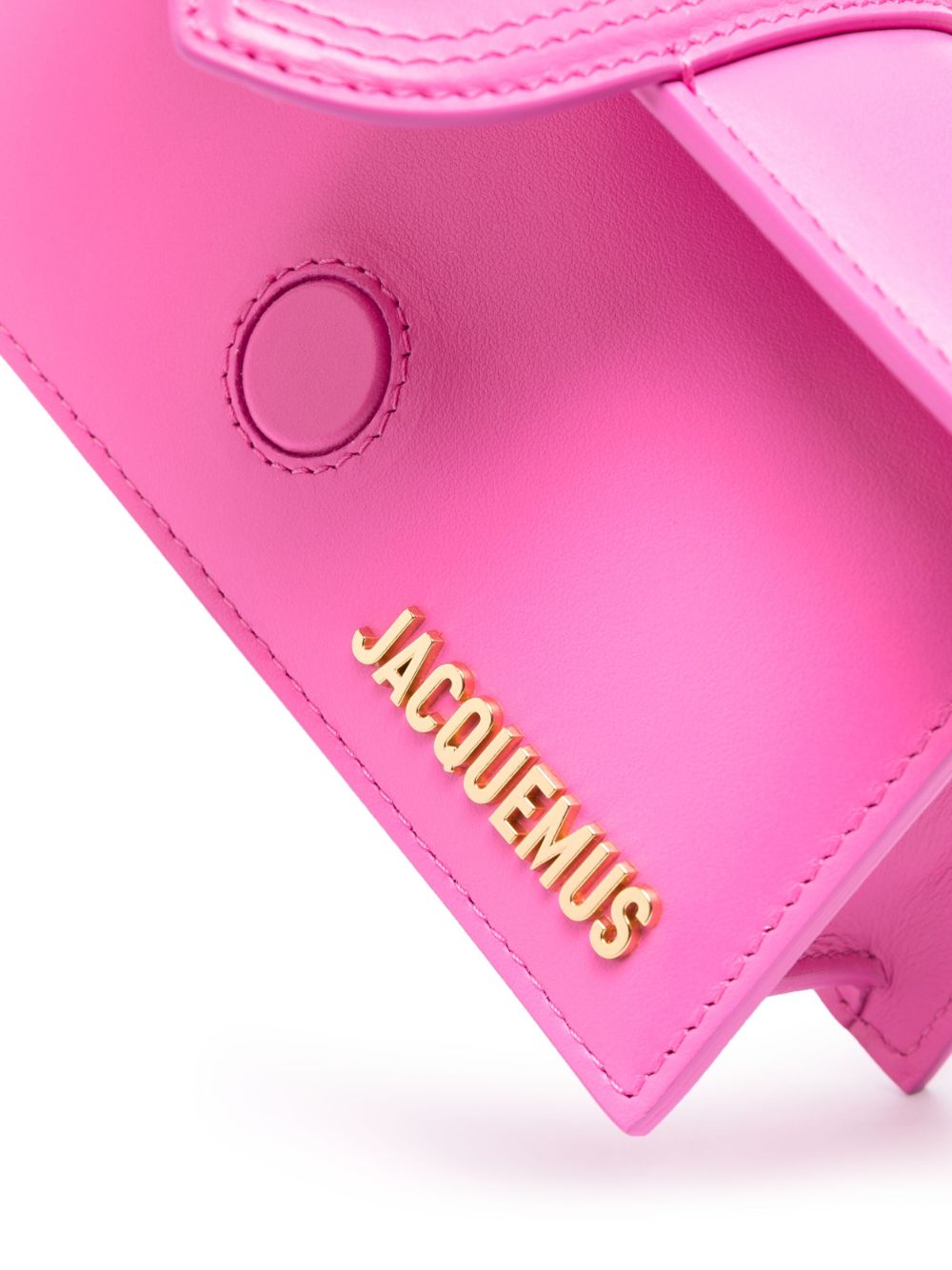 JACQUEMUS Le Bambino Leather Tote Bag Fuchsia Handbag JACQUEMUS