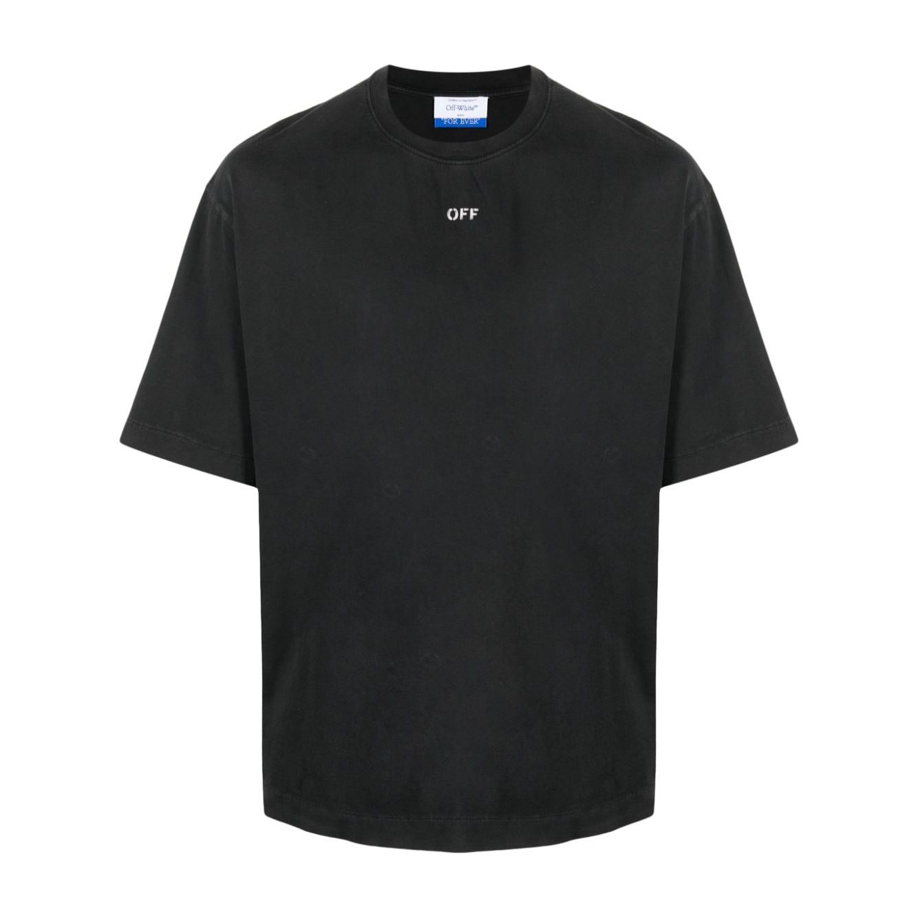 Off White T-shirts and Polos Black Topwear Off White