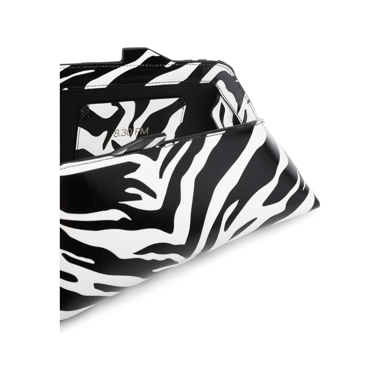 The Attico leather zebra print Clutch Bag Clutches The Attico