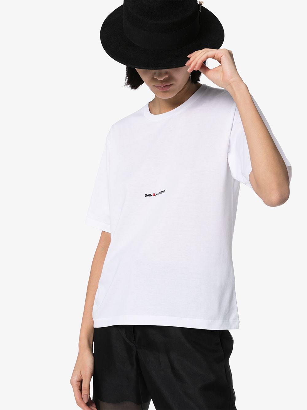 Saint Laurent  T-shirts and Polos White Topwear Saint Laurent