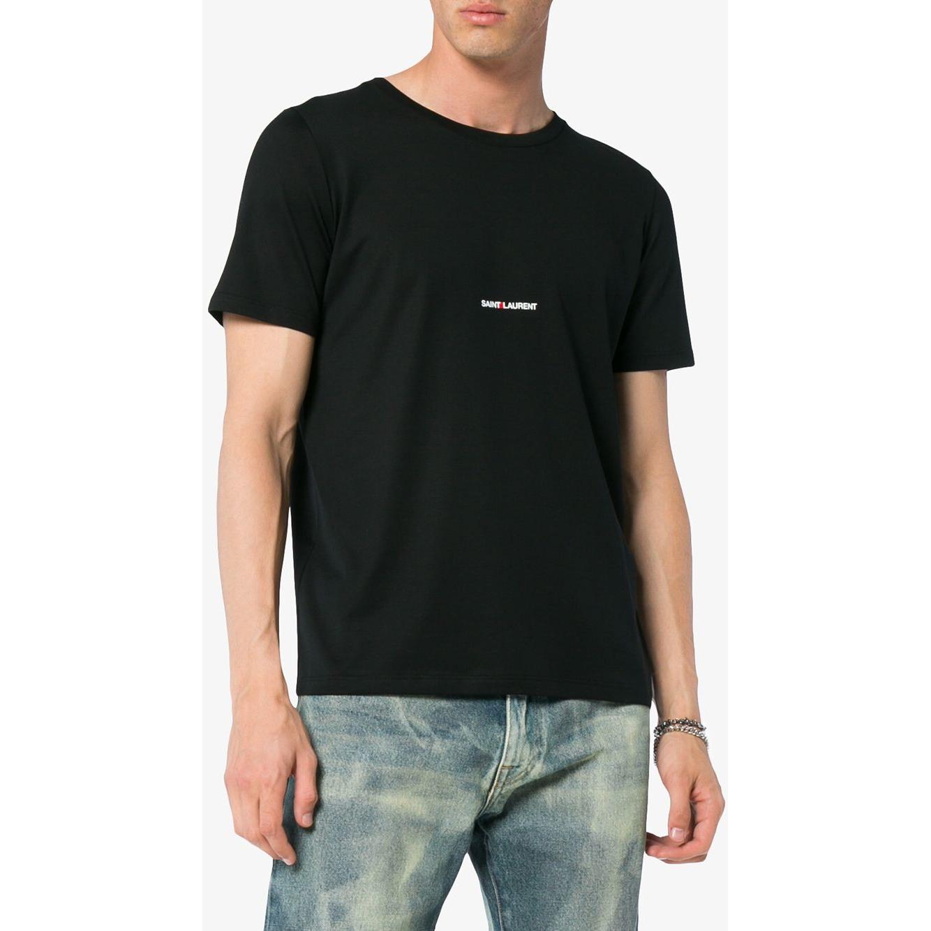 Saint Laurent  T-shirts and Polos Black Topwear Saint Laurent