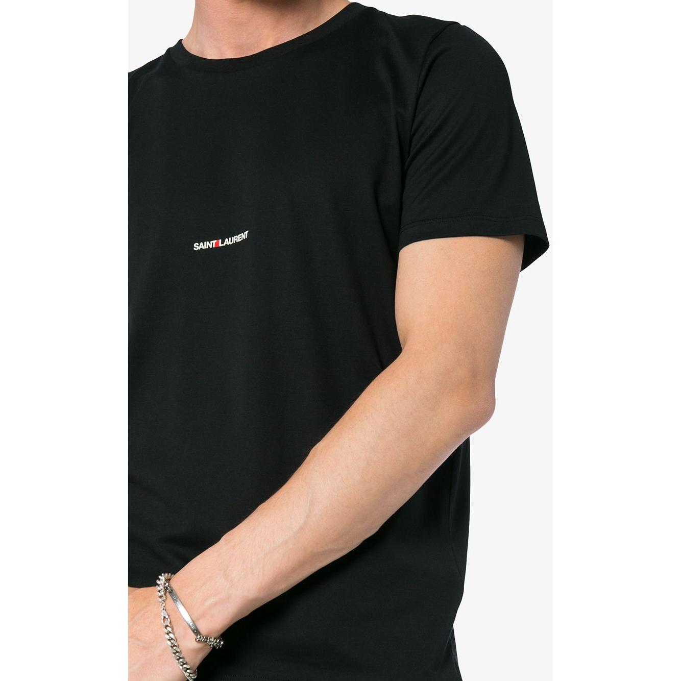 Saint Laurent  T-shirts and Polos Black Topwear Saint Laurent