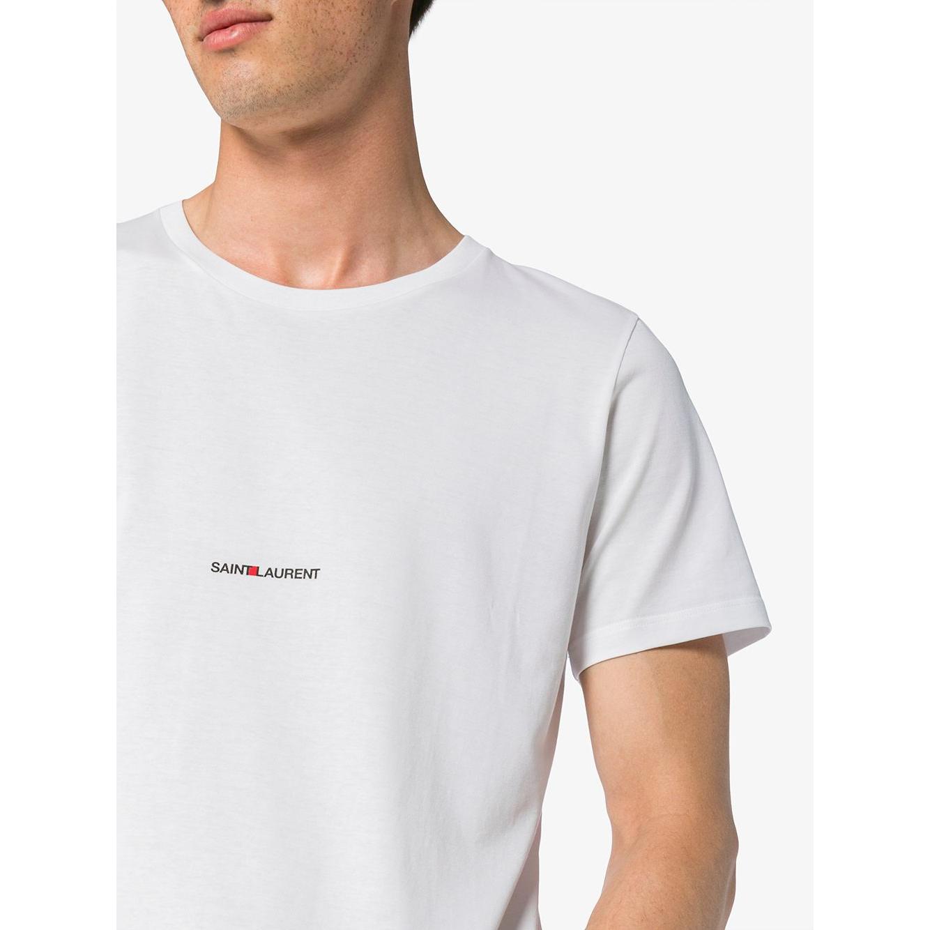 Saint Laurent  T-shirts and Polos White Topwear Saint Laurent