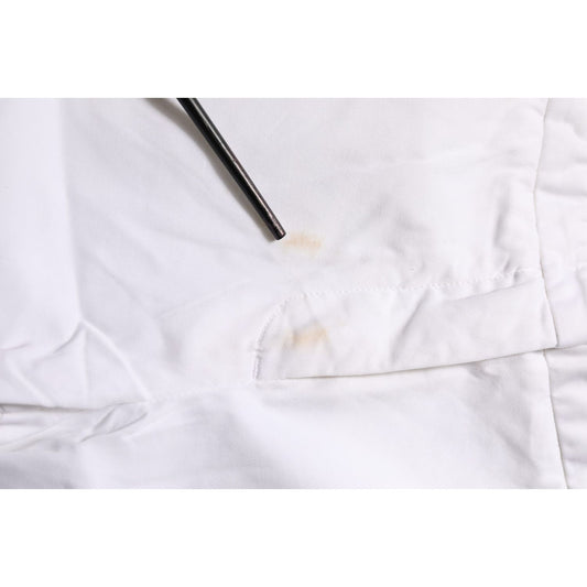 Fabiana Filippi White Low Waist Straight Formal Trouser Pants