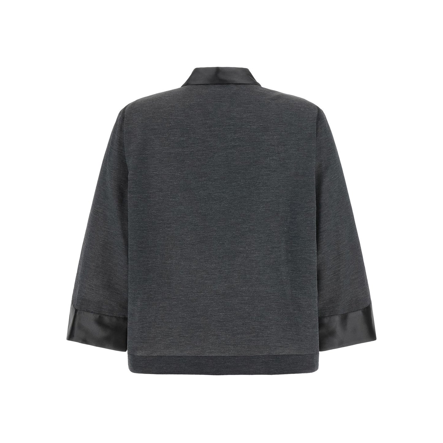 Peserico Gray Lyocell Blouse