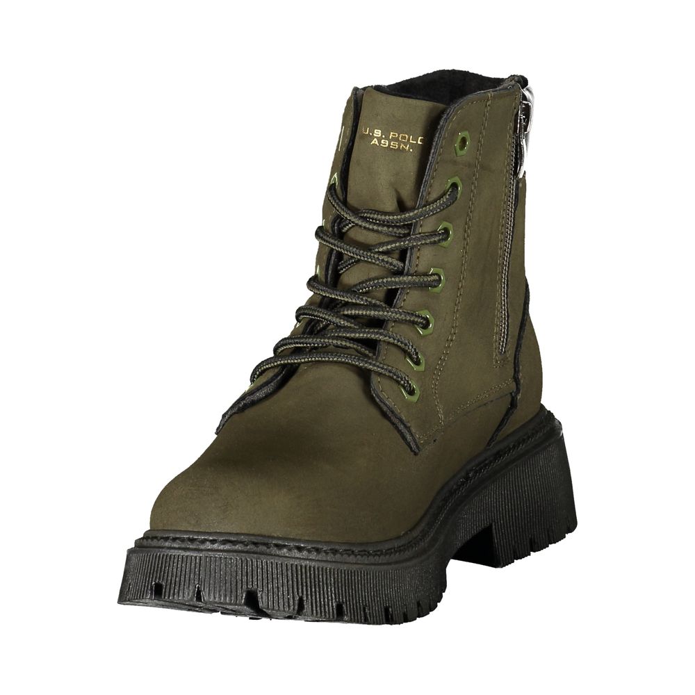 U.S. POLO ASSN. Green Polyurethane Women's Boot