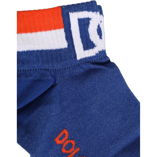 Dolce & Gabbana Men Multicolor Cotton Ankle Length Accessory Socks