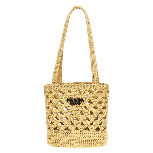 Prada Beige Viscose Handbag