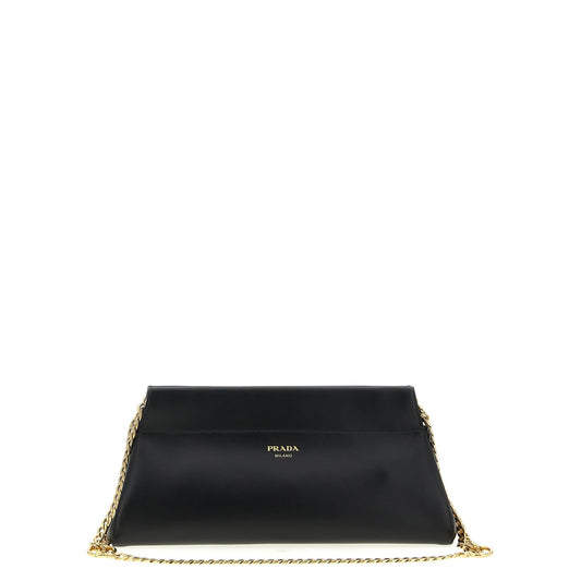 Prada Black Calfskin Shoulder Bag