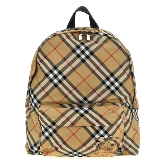 Burberry Beige Polyester Backpack
