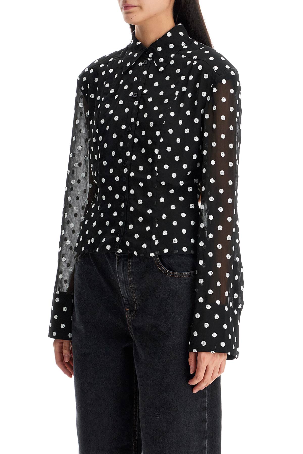 Rotate Rotate chiffon blouse with sequins