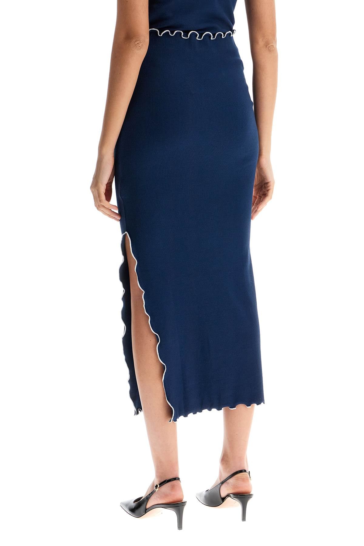 Rotate midi skirt with contrasting hemline Skirts Rotate