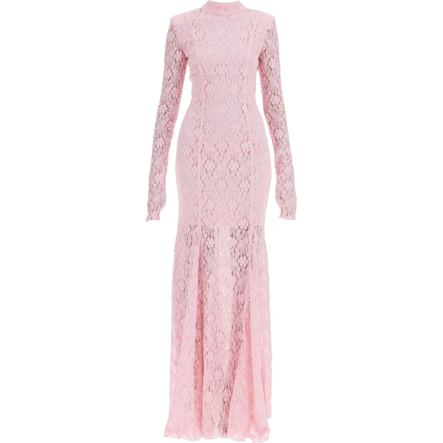 Rotate long pink lace dress with open back for special occasions Dresses Rotate