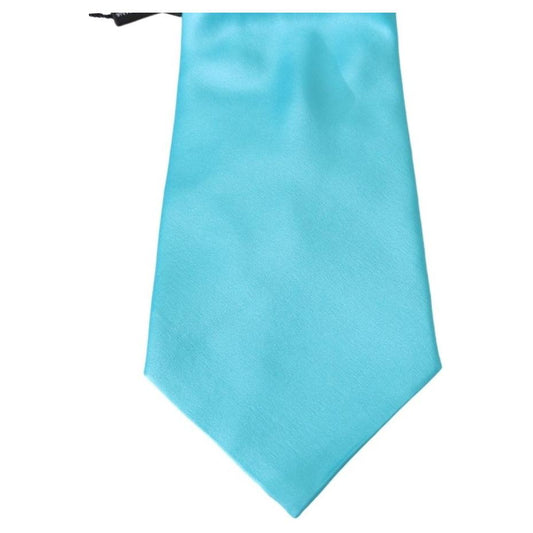 Dolce & Gabbana Stunning Light Blue Silk Men's Tie Necktie Dolce & Gabbana