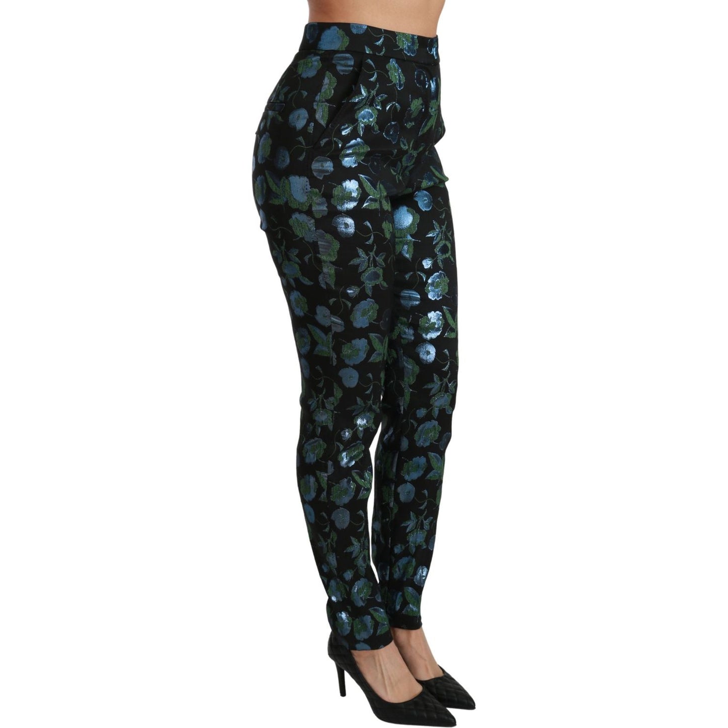 Dolce & Gabbana Floral High Waist Skinny Trousers Dolce & Gabbana