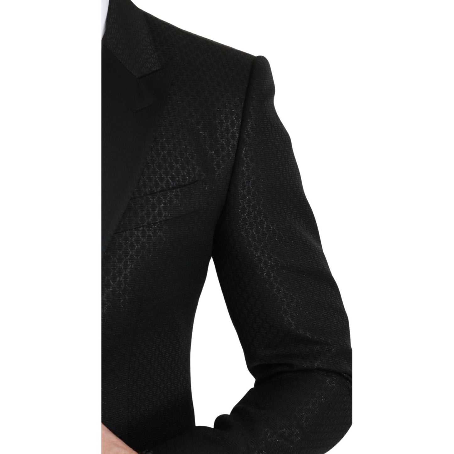 Dolce & Gabbana Slim Fit Martini Black Blazer Jacket Suit Dolce & Gabbana