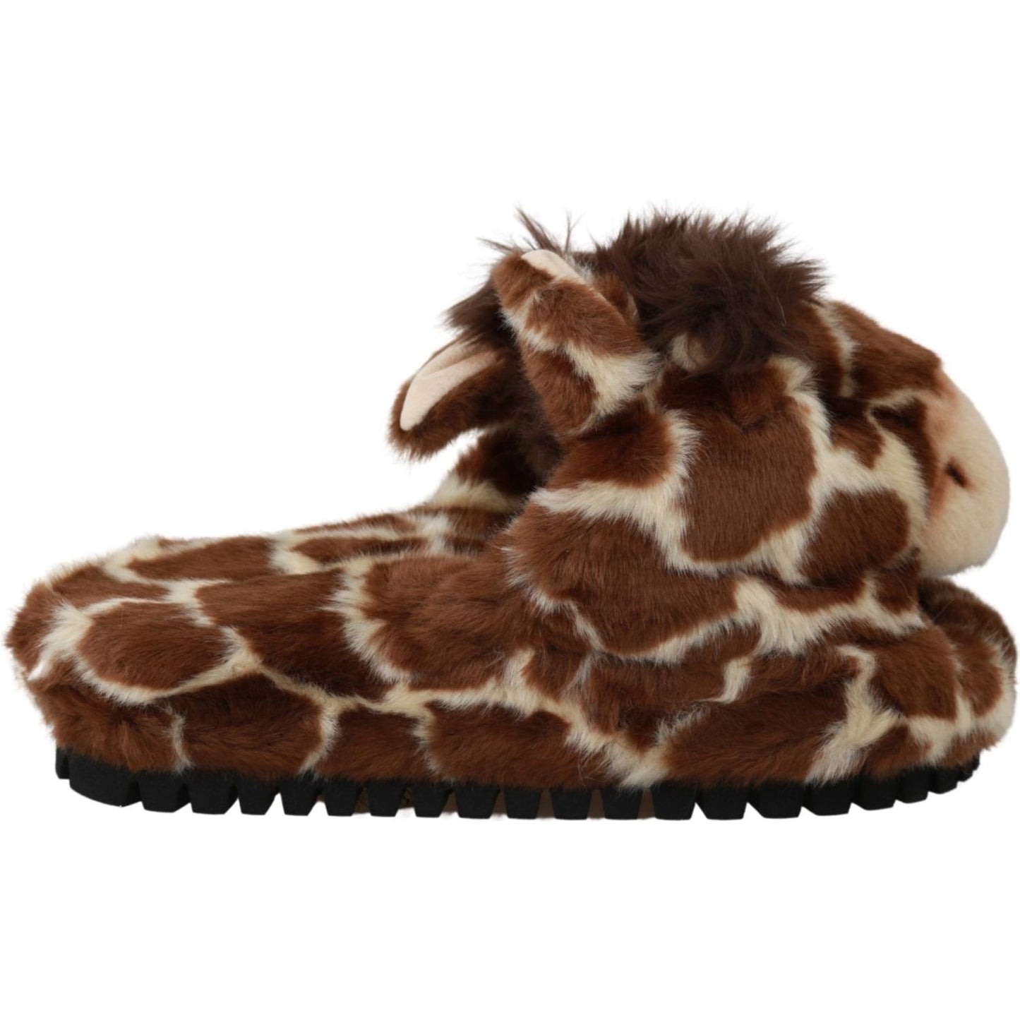 Dolce & Gabbana Elegant Giraffe Pattern Slides for Sophisticated Comfort Dolce & Gabbana