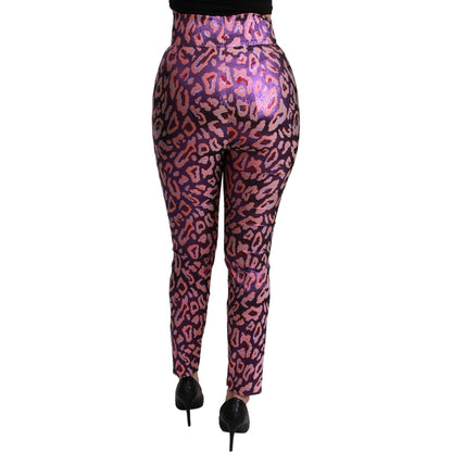 Dolce & Gabbana Multicolor Patterned Cropped High Waist Pants 1728,67345645728,Clothing,Cropped Pants - Pants - Clothing,Dolce & Gabbana,IT40|S,Jeans & Pants - Women - Clothing,Material: 54% Polyester 46% Silk,Multicolor,New with tags,Pants - Clothing,Wom