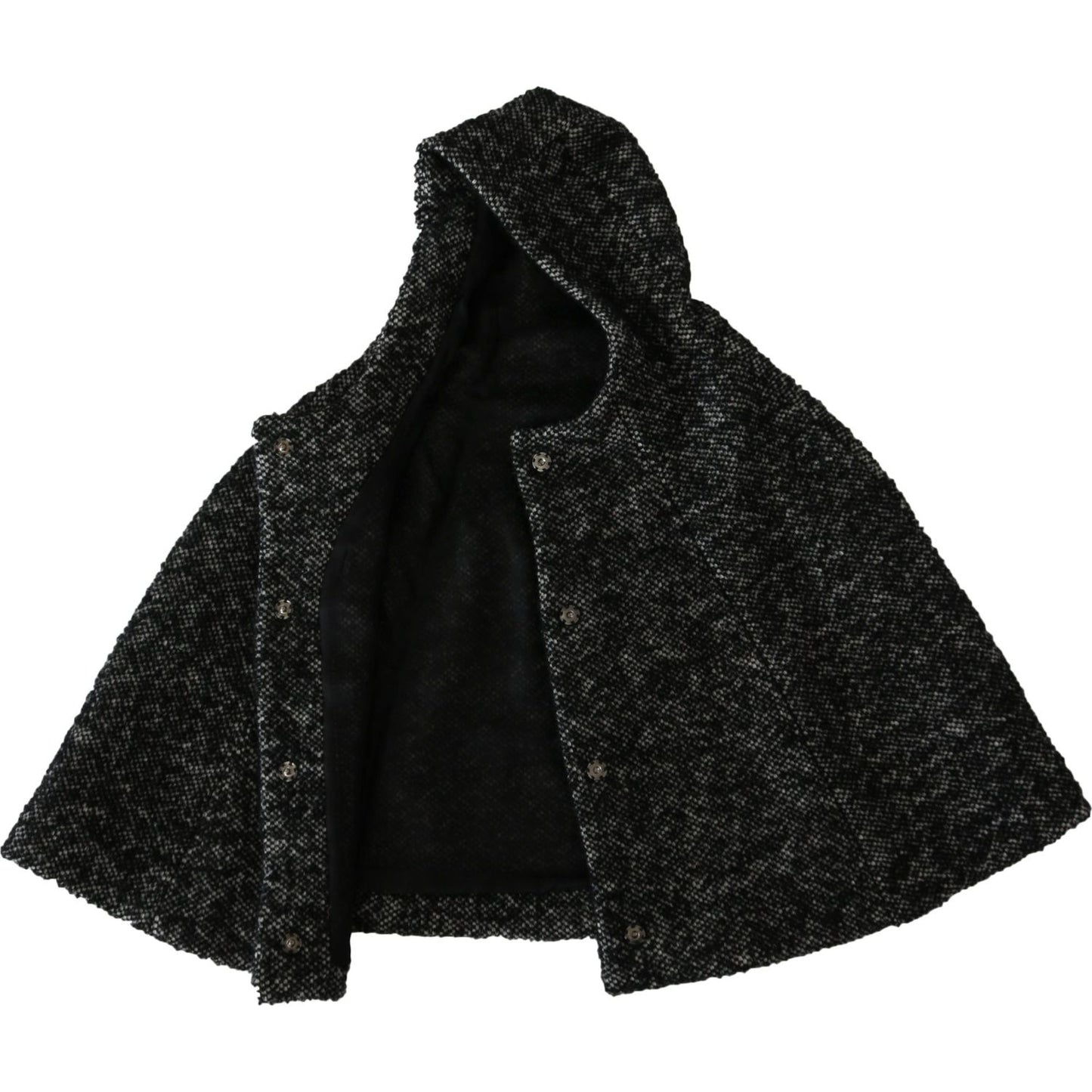 Dolce & Gabbana Elegant Gray Wool Hooded Scarf by Iconic Italian Label Hood Scarf Dolce & Gabbana