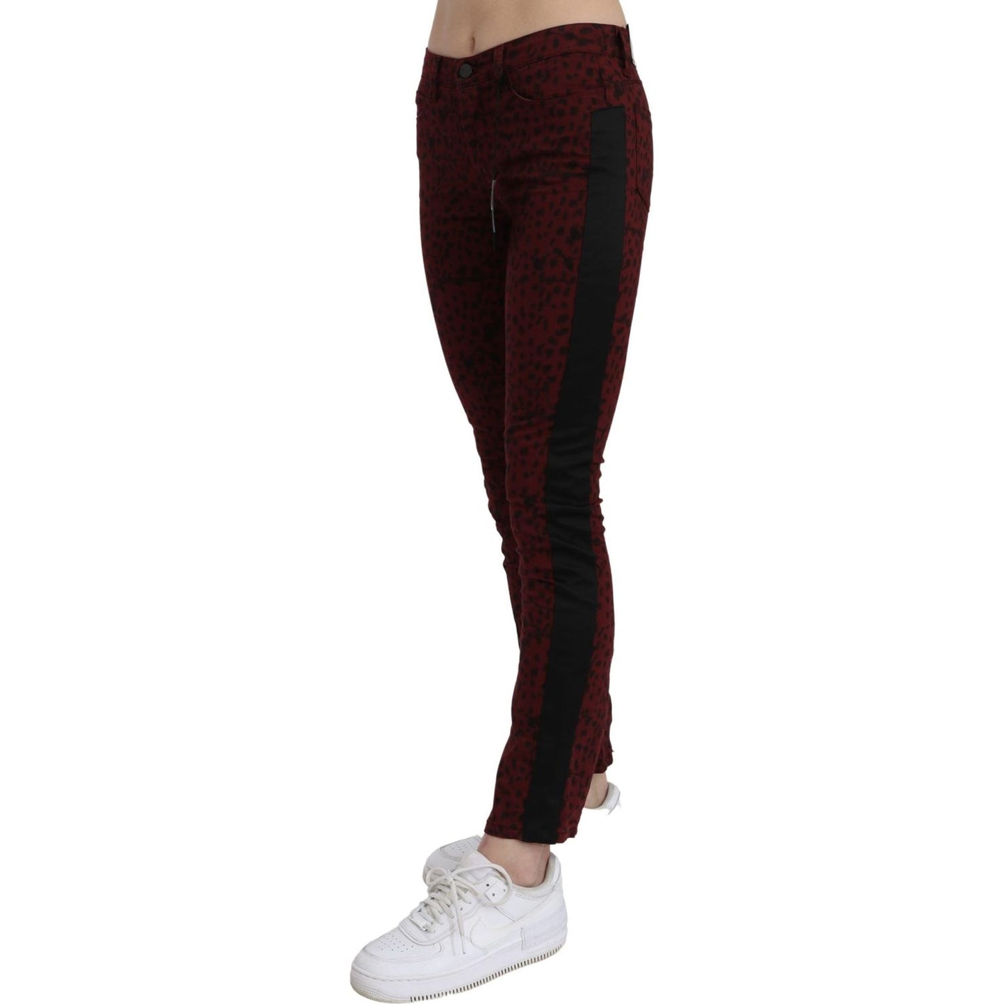 Costume National Bordeaux Slim Fit Designer Jeans Costume National