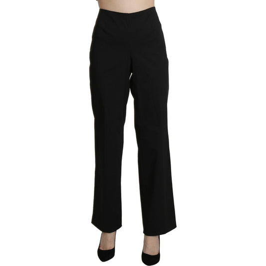 BENCIVENGA Elegant High Waist Straight Black Pants Jeans & Pants BENCIVENGA