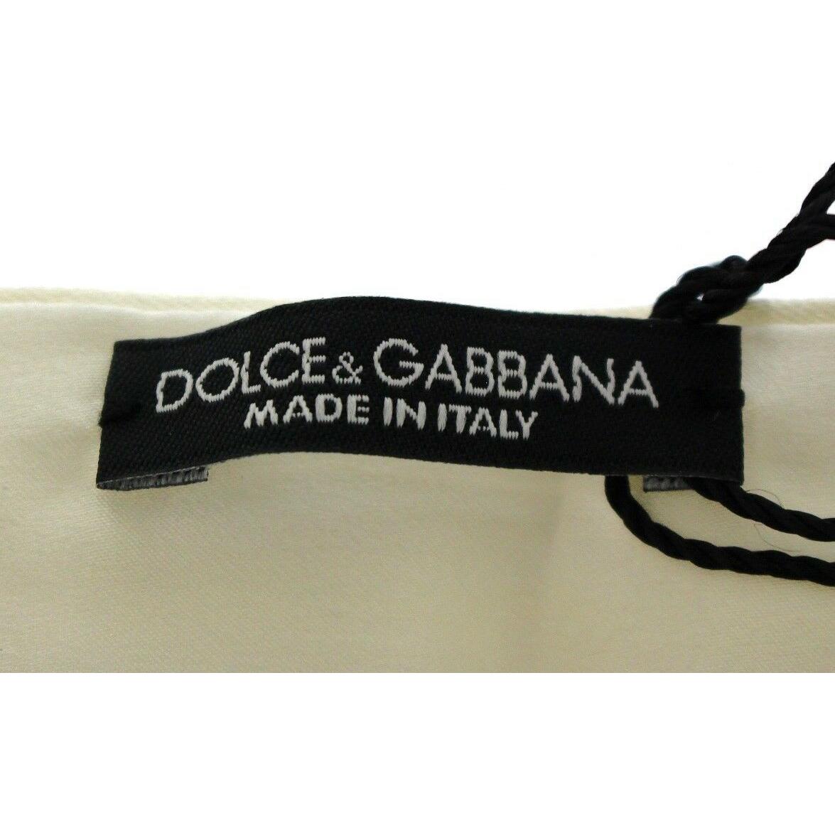 Dolce & Gabbana Exclusive White Silk Evening Cummerbund Dolce & Gabbana