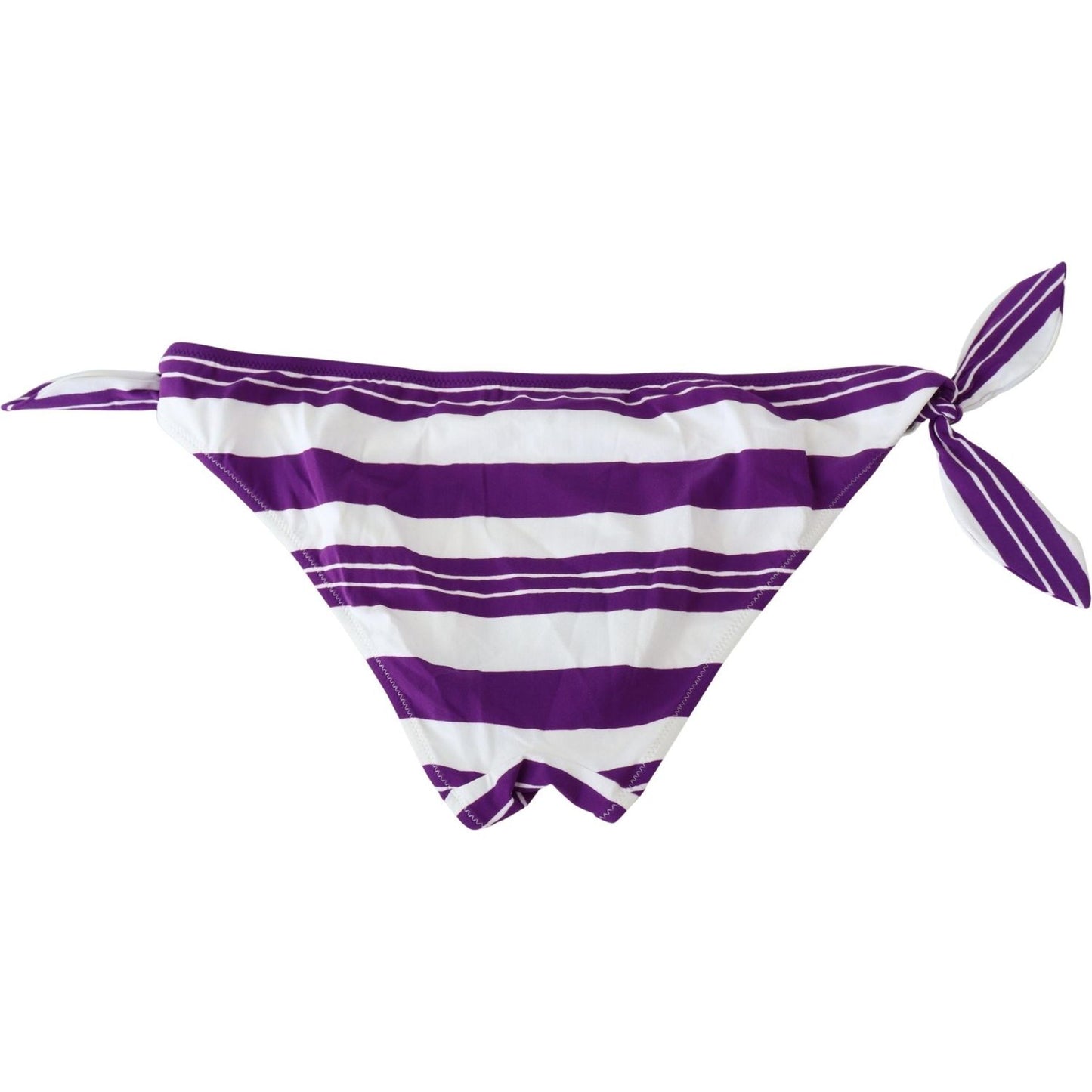 Dolce & Gabbana Chic Striped Bikini Bottom - Effortless Poolside Glamour Dolce & Gabbana