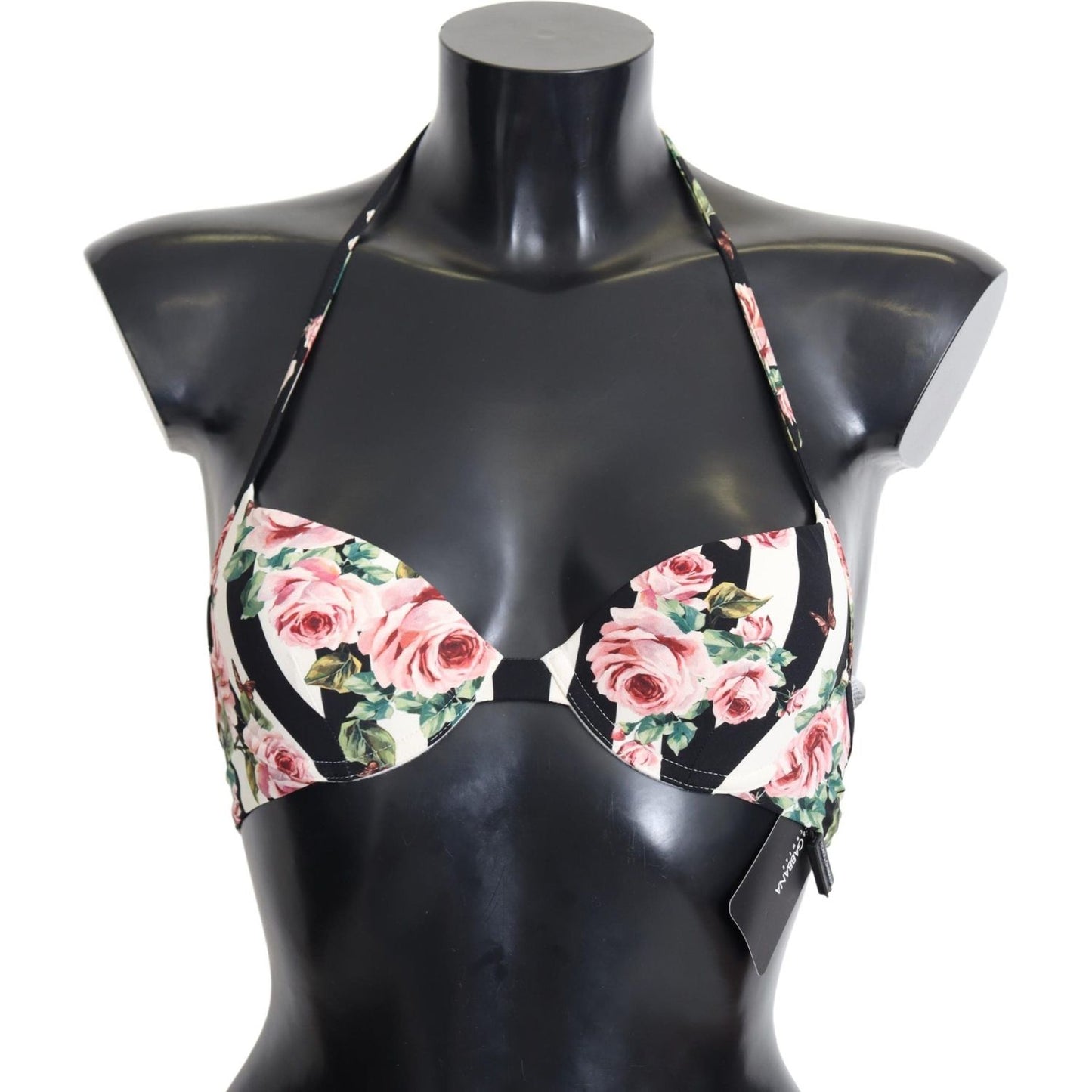 Dolce & Gabbana Elegant Rose Print Bikini Top Dolce & Gabbana