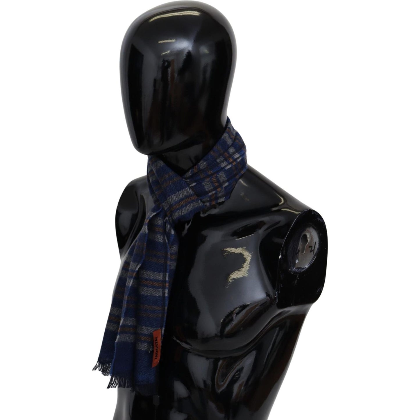 Missoni Multicolor Wool Striped Unisex Neck Wrap Shawl