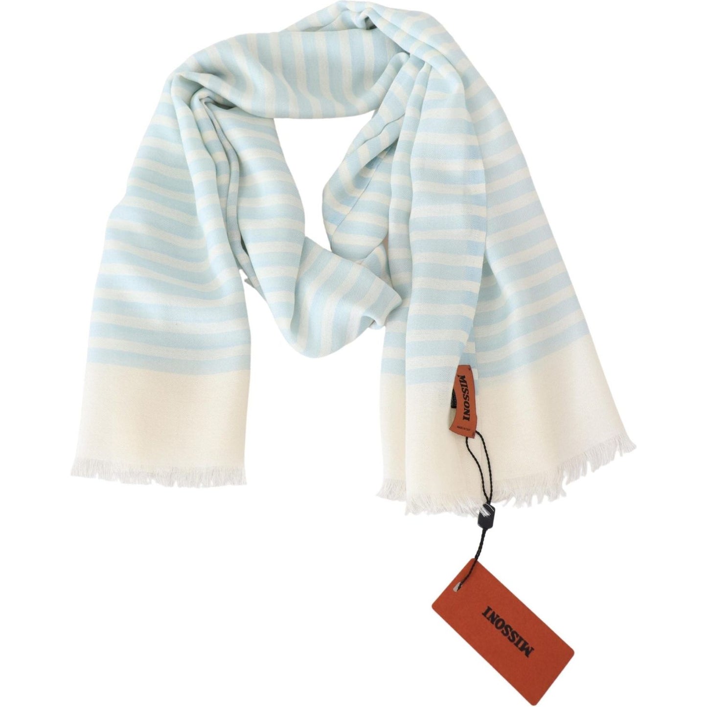 Missoni Elegant Cashmere Scarf with Linear Design Missoni