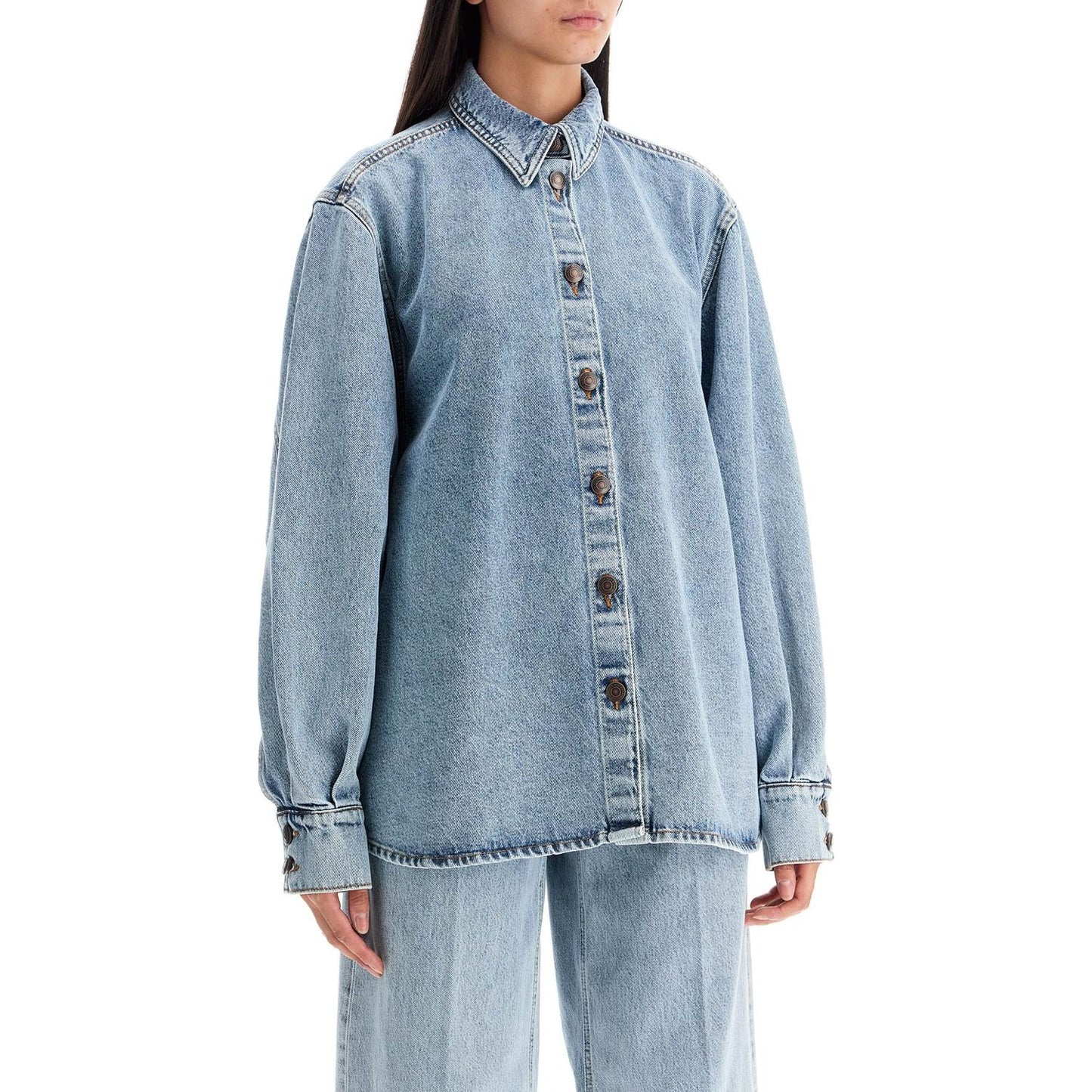 Magda Butrym denim oversized shirt for women Topwear Magda Butrym