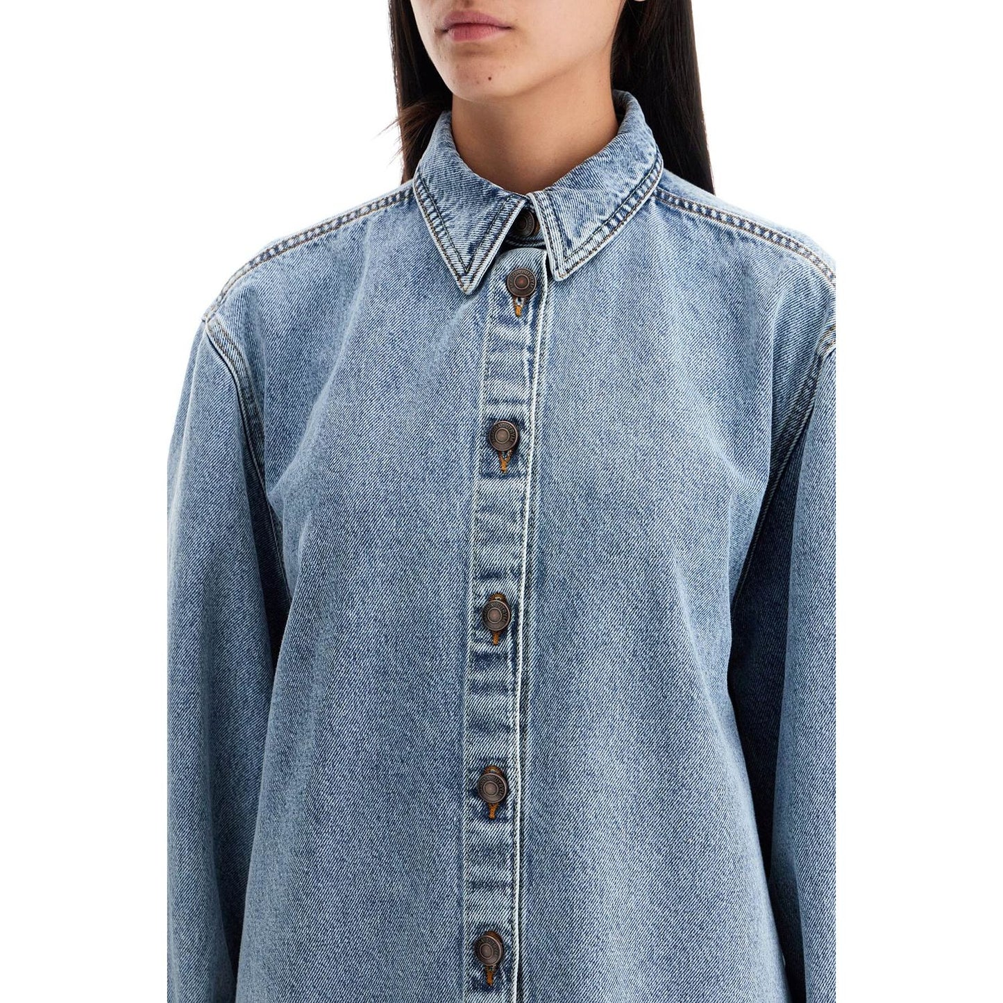 Magda Butrym denim oversized shirt for women Topwear Magda Butrym